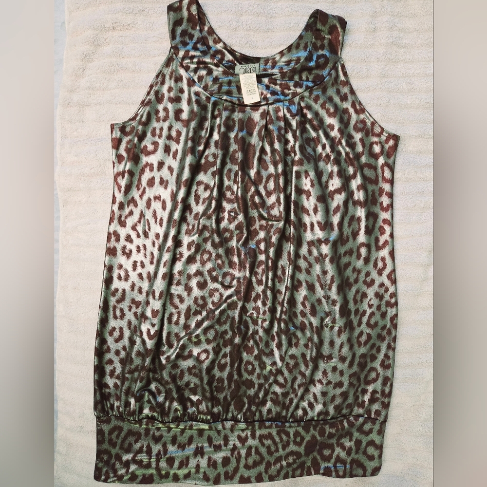 JOSTAR Micro Mini Dress Size Medium Cheetah Print Going Out Wear